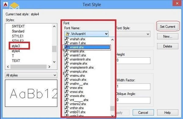 Nguyên nhân lỗi font AutoCAD bị ẩn text