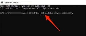 Cách tìm số serial ổ cứng trên Windows 10